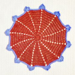 Pinwheel Crochet Swirl Doily