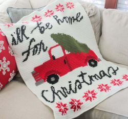 I'll Be Home for Christmas Throw