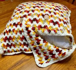 Embrace Autumn Crochet Pillow Cover