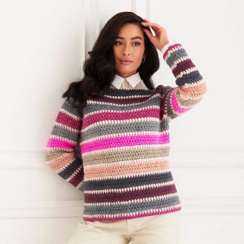 Striped Raglan Pullover