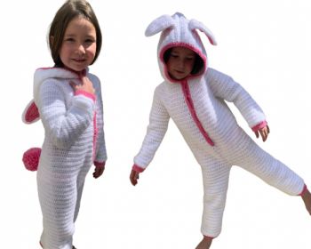 Bunny kids onesie pyjamas