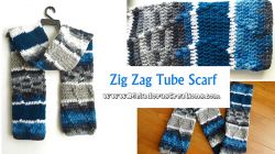 Zig Zag Tube Scarf