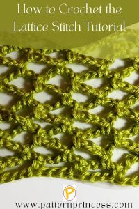 How to Crochet the Lattice Stitch Tutorial