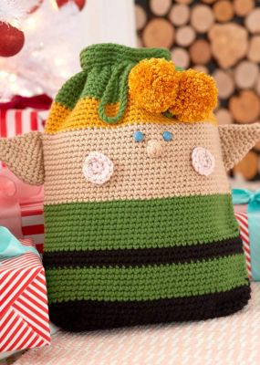 Crochet Elf Gift Bag