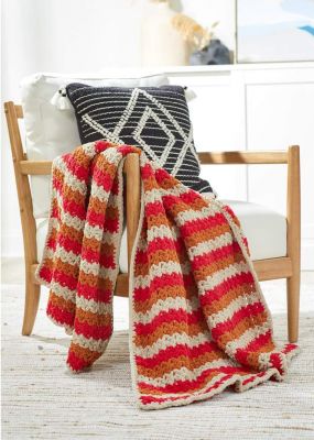 Warm Stripes Throw