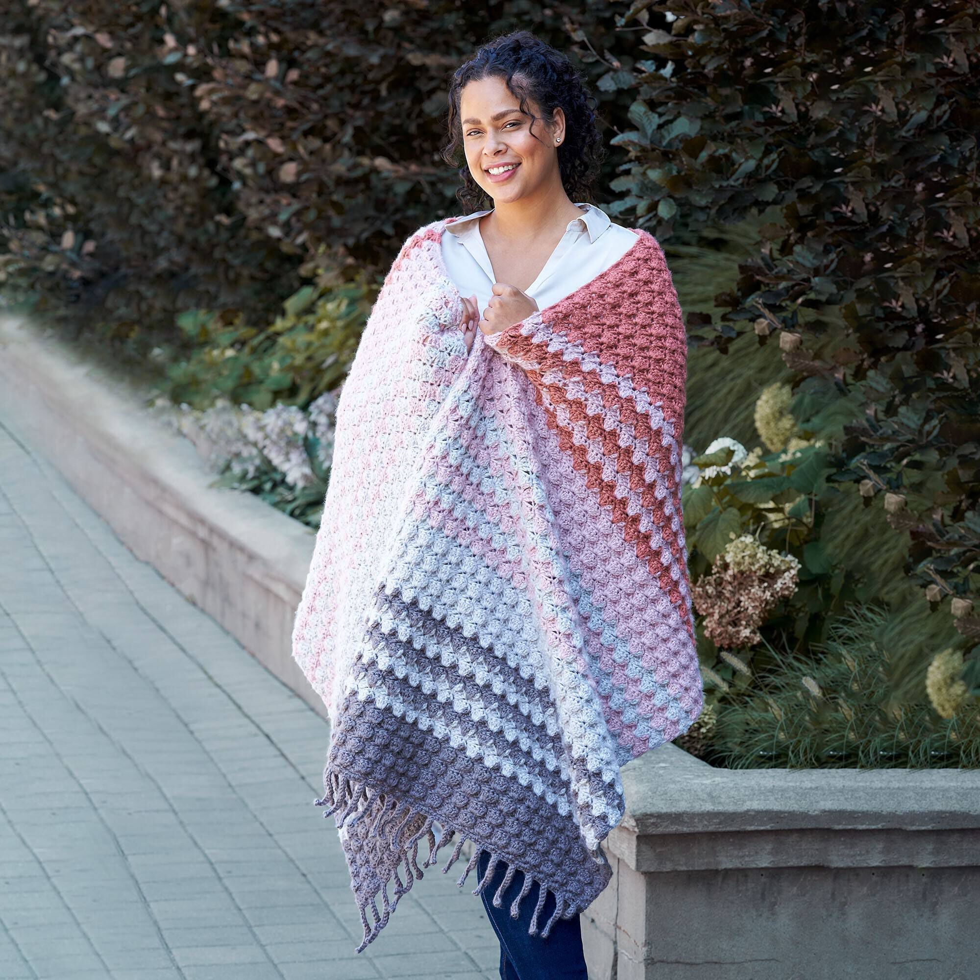 Crochet Patterns Galore - Softly Striped Wrap