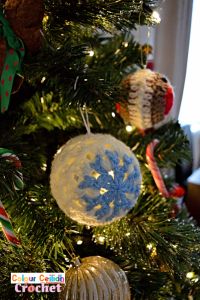 Crochet Snowflake Bauble