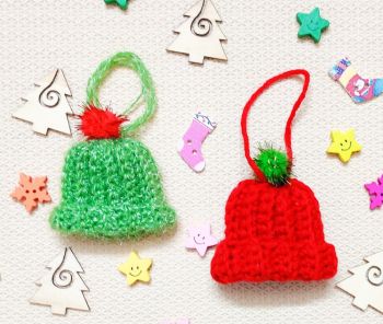 Easy and Quick Crochet Mini Hat Ornament