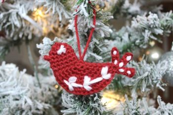 Nordic Dove Xmas Tree Ornament