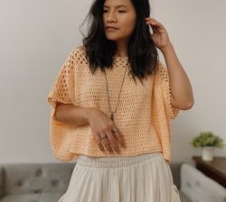 Poncho Style Crochet Top