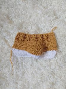 Crochet Cable Baby Booties Worked Flat