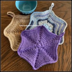 Hexi Pot Holder And Washcloth