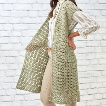 Sage Stitch Long Cardigan