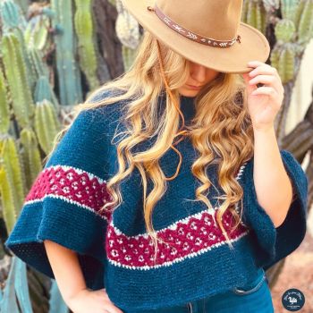 Palomino Diamond Crochet Poncho