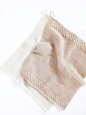 Tunisian Crochet Kitchen Towel