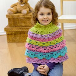 Girls Ruffle Capelet