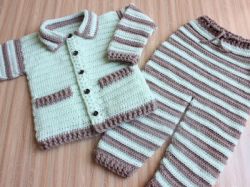 Crochet Baby Collar Jacket