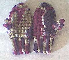 Children's Crocheted Mittens 