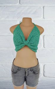 Crochet Bow Crop Top