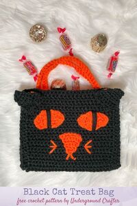 Black Cat Treat Bag