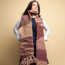 Chunky Short-Row Scarf