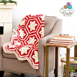 Scandinavian Snowflake Afghan