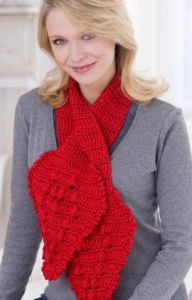 Crochet Keyhole Scarf