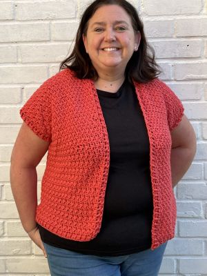 Easy Textured Crochet Cardigan