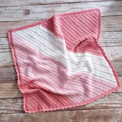 Diagonal Filet Baby Blanket