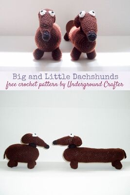 Big and Little Dachshunds