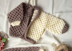 Granny Stitch Crochet Baby Set