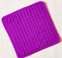 Textured Crochet Square Potholder