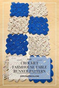 Crochet Farmhouse Table Runner