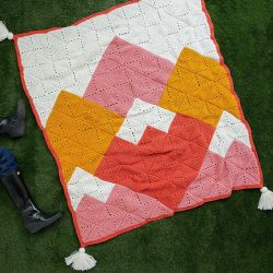 Mountain Range Quilt Blanket