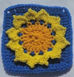 Sunflower Granny Square