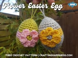 Flower Easter Egg Ornament
