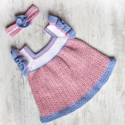 Annie Crochet Dress and Headband