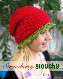 Strawberry Slouchy Hat