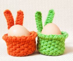 Crochet Mini Easter Egg Bunny Basket