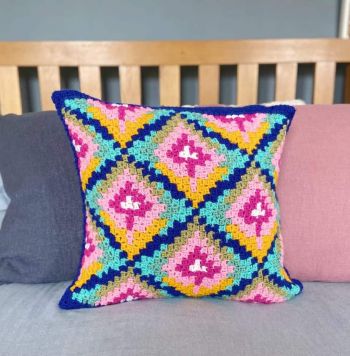 Colorful C2C Pillow