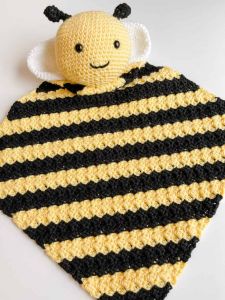 Bee C2C Baby Blanket Lovey