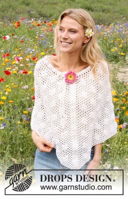 Daisy Droplets Poncho