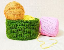 DIY Round Crochet Storage Basket