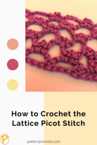 How to Crochet the Lattice Picot Stitch