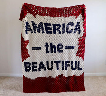 America the Beautiful Blanket