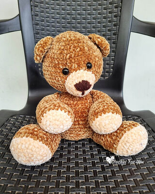 Velvet Teddy Bear Amigurumi