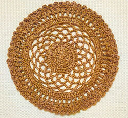 Simple Round  Crochet Placemat