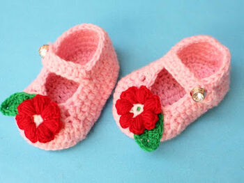 Fuzzy Crochet Baby Booties