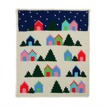 Snowy Village Blanket