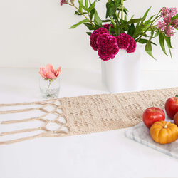 Geo Filet Crochet Table Runner